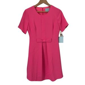 Cece Pink Bow A-line Dress 2 NWT